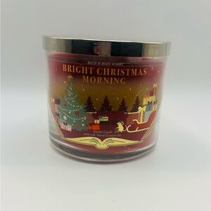 Bath & Body Works Bright Christmas Morning Candle - Festive Red